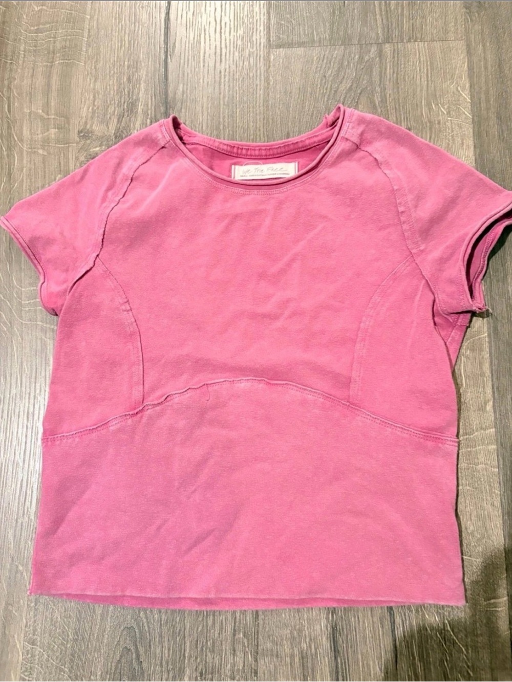 We the free protagonist cropped tee